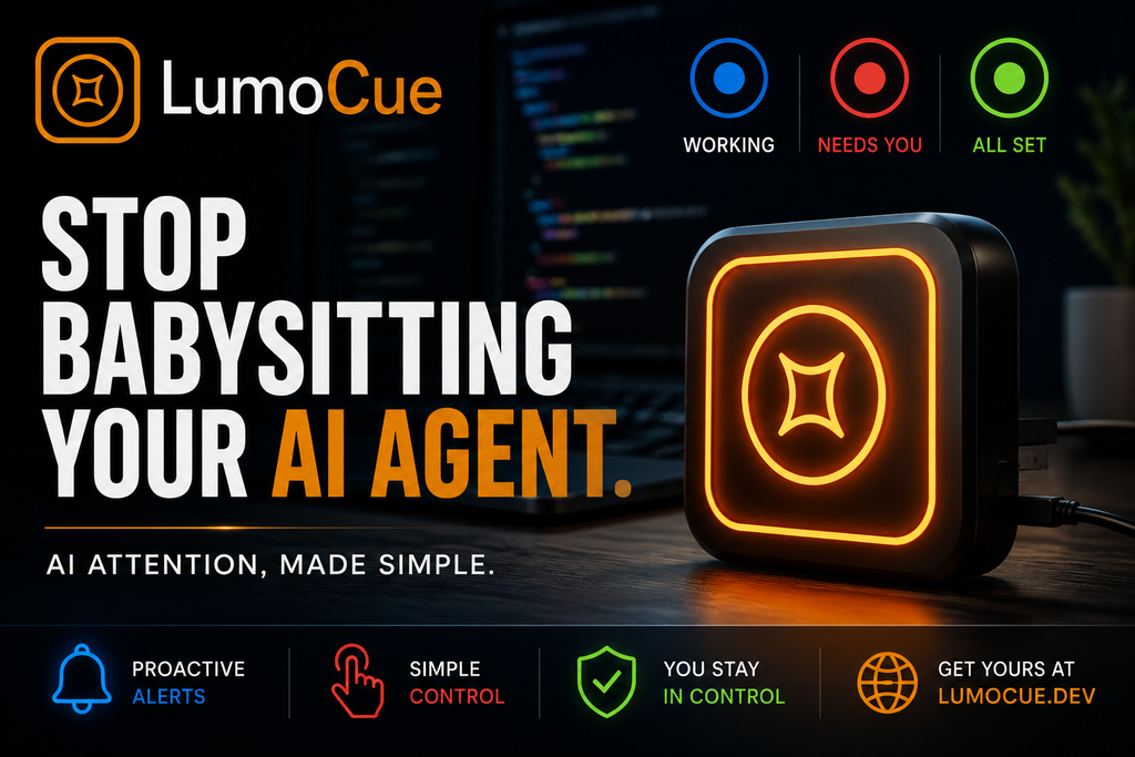 LumoCue  - Ambient Status Light for AI Coding Agents